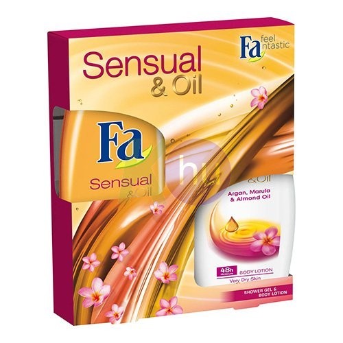 Fa 15 kar.csom Sensual&Oil tus 250ml + foly.szap 300ml +Orchidea&Viola deo 150ml 19727319