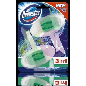 Domestos 3in1 wc rúd kosaras 2x40g Pine 24158869