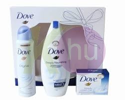 Dove 15 kar.csom Deeply Nour. tus 250ml+Original deo 150ml+szappan 100g 24158945