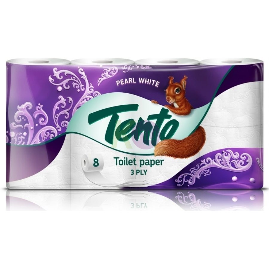 Tento 3 rétegű toalettpapír 8 tek. Pearl White - H 32100733