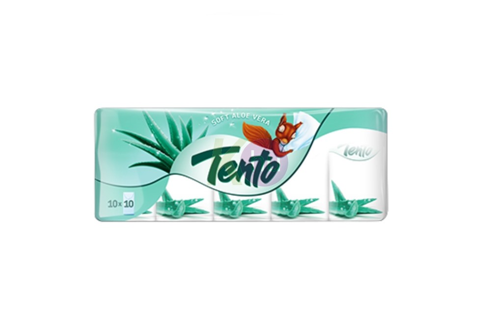 Tento Feel Good p.zsebkendő 3 rétegű 10x10 Aloe - H 32100734