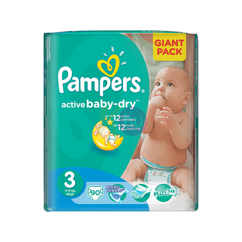 Pampers Aktív Baby Giant Pack Midi 90 - H 52141448