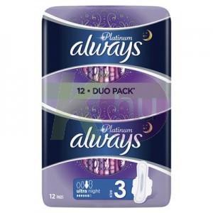 Always Pad Ultra Platinum Duo Night 12 52141747