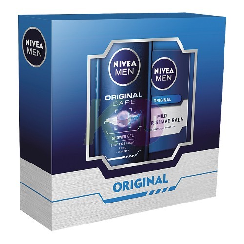 Nivea kar.csom MEN Original Ápoló after balzsam 100ml+Active Clean tus 250ml 52645926