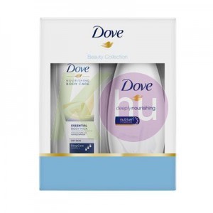 Dove 17 kar.csom Bőrtápláló tus 250ml + Ess.N. test 250ml 82510039