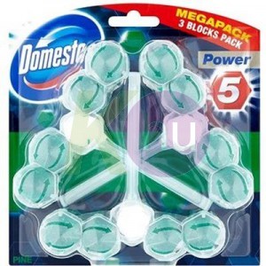 Domestos Power5 WC-rúd 3x55g Pine 82510106