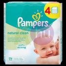 Pampers törlőkendő Naturally Clean 4*64-es 31001552